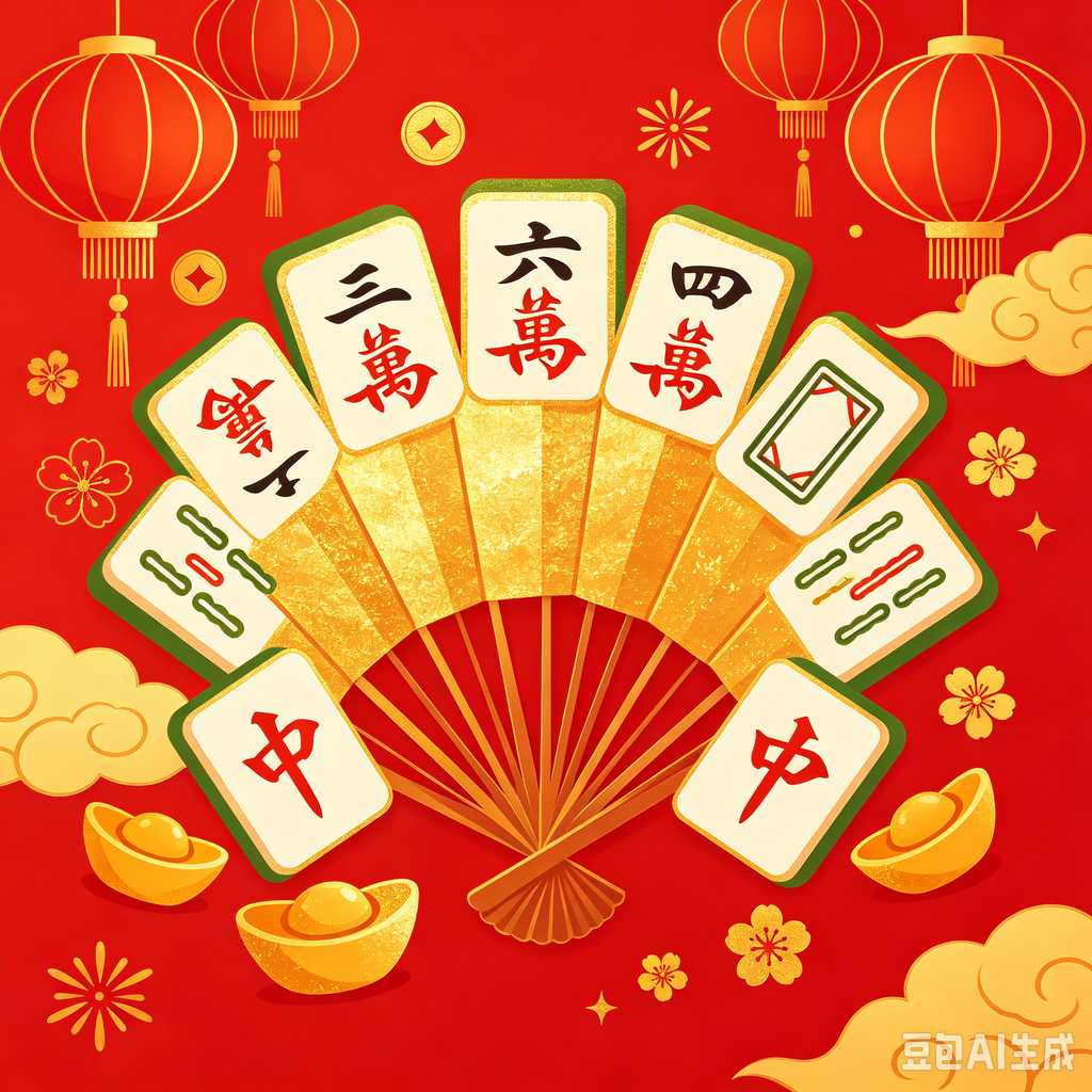 trendy color mahjong set