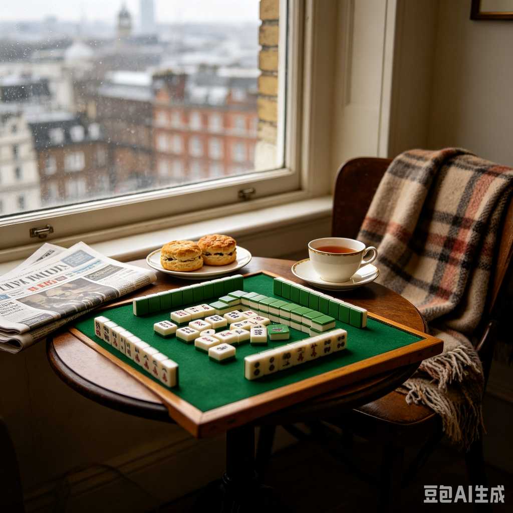 gradient blue mahjong tiles